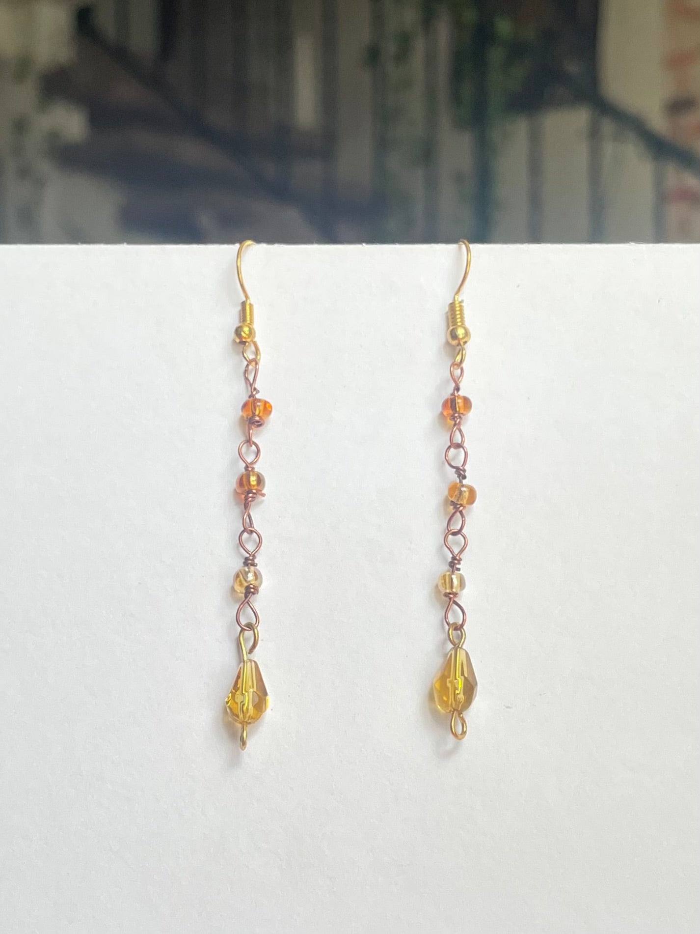 Amber dangles