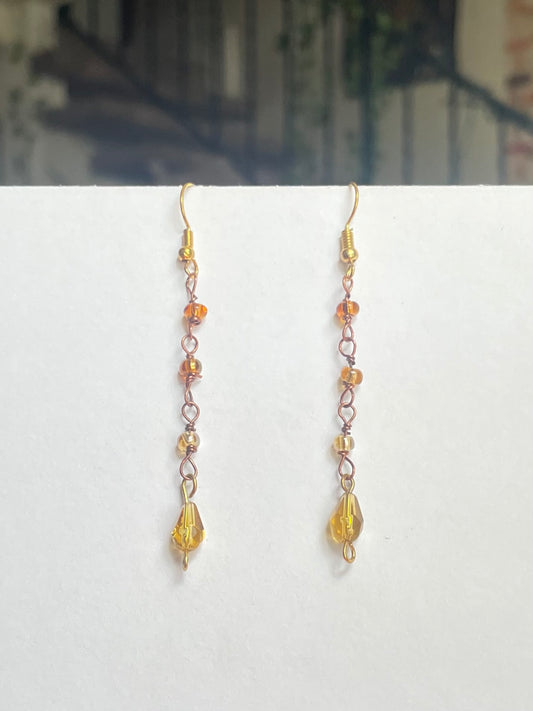 Amber dangles